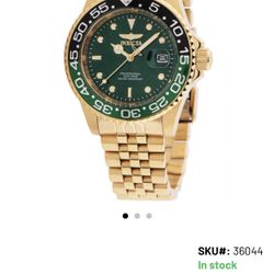 Invicta Black & Green Dial 