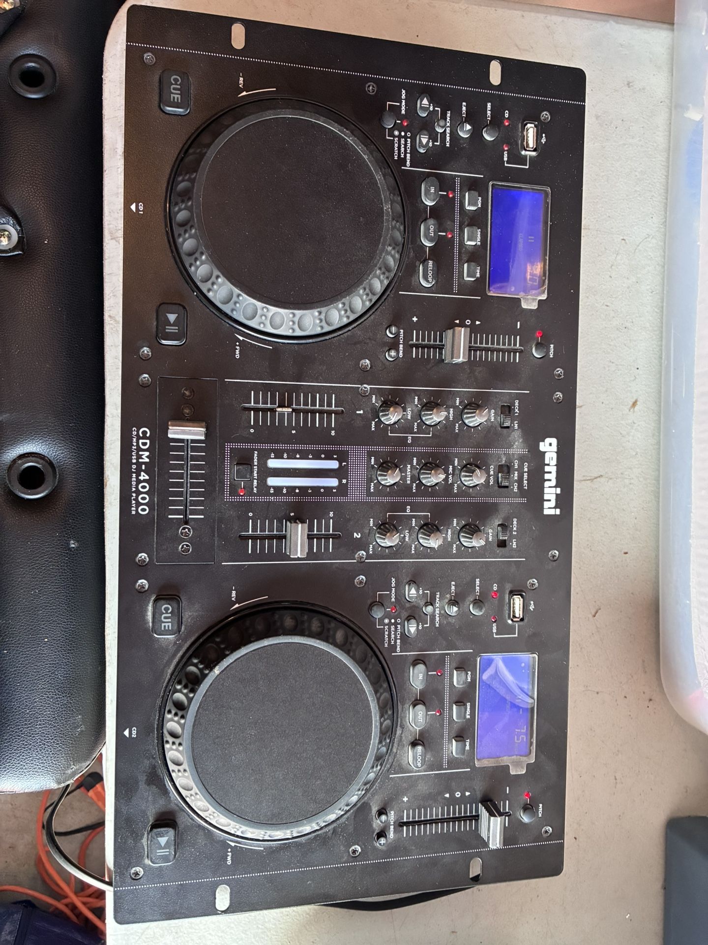 Gemini Sound CDM-4000BT: All-in-One DJ Standalone DJ CD Player & Mixer Combo