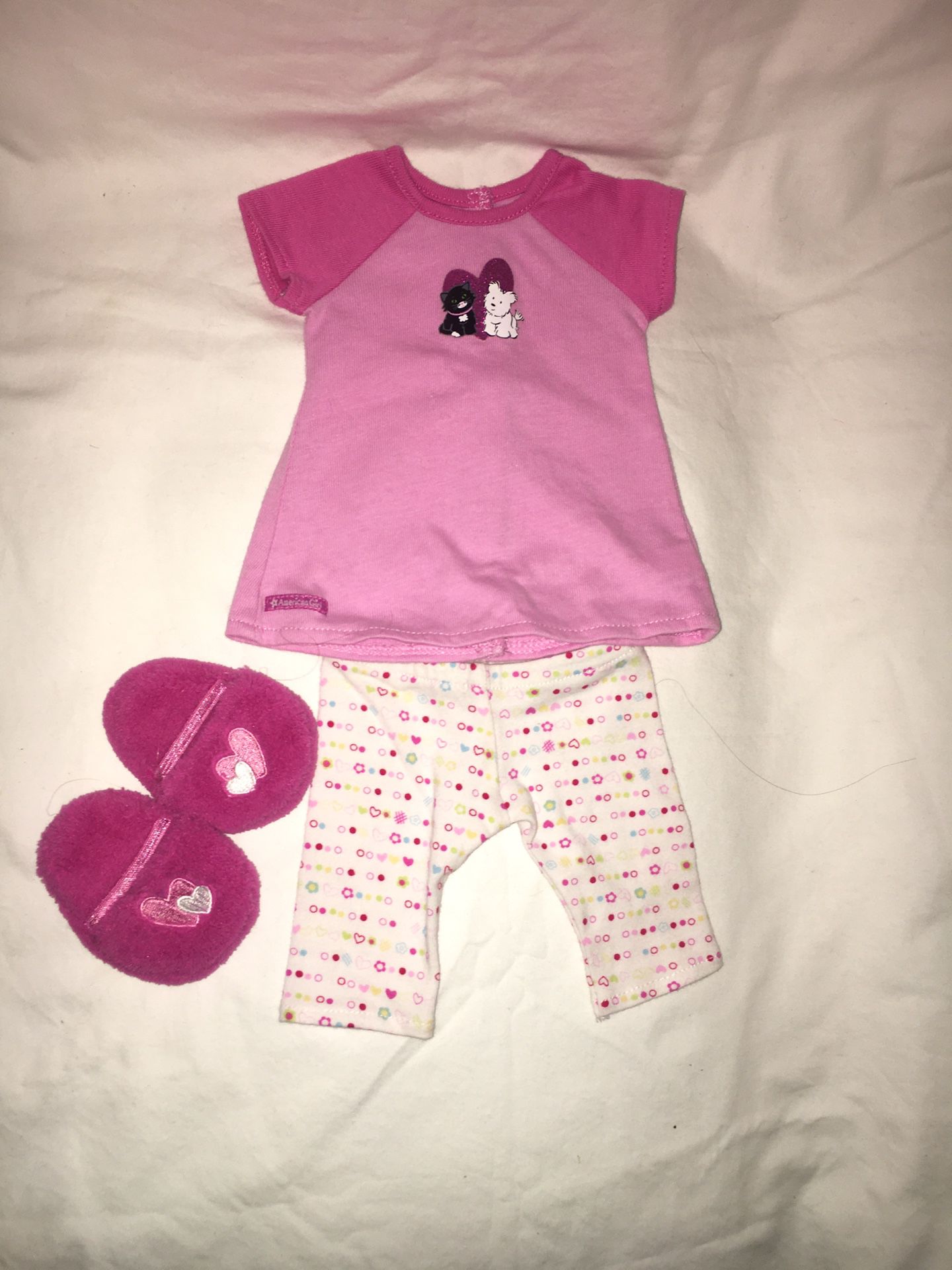 American Girl Doll I Love Pets Pajama Outfit
