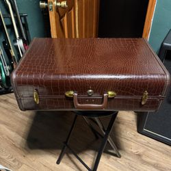 Vintage custom 12x20 samsonite pedalboard - Faux alligator