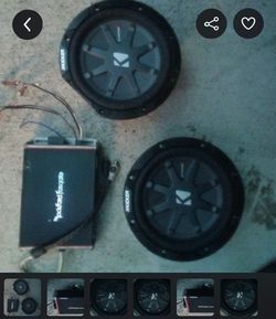 Kicker 6.75  Subwoofers and Rockford Fosgate Amplifier