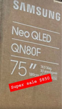 SAMSUNG 75 Inches Neo QLED QN80F Series 4K Smart TVAlexa Built in