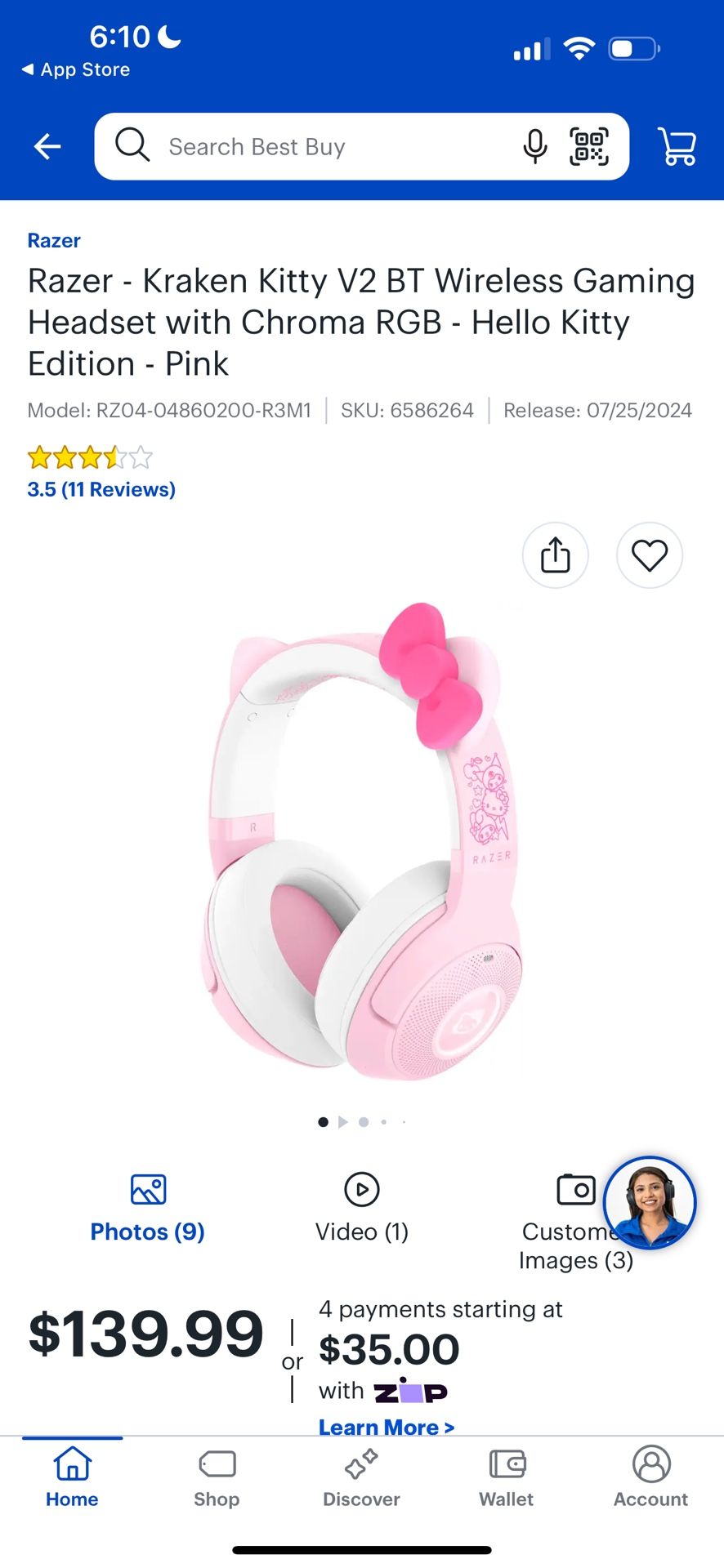 hello kitty headset.