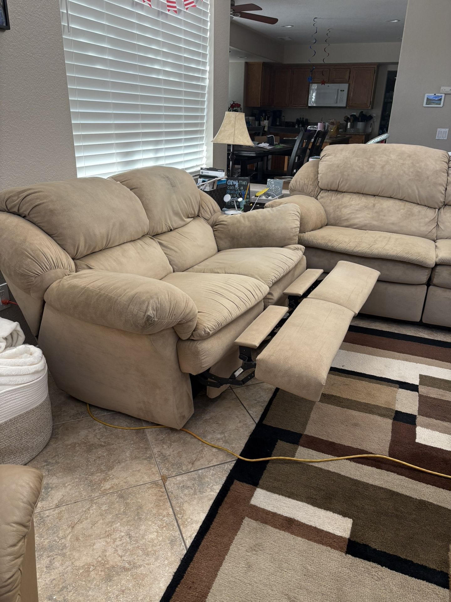 Reclining Loveseat And Matching Sofa