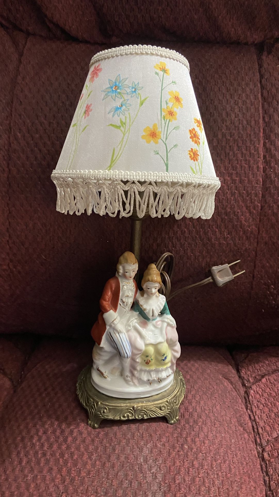 Small Vintage Porcelain Lamp