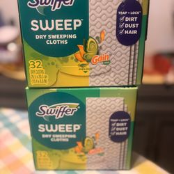 Swiffer Sweep Dry Sweeping Cloths Gain Scent 2 Boxes 32 Count( 9 EACH$