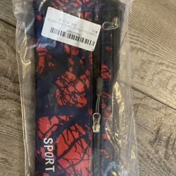 Crossbody Packs for Women and Men，Waist Packs with Hands-free Wallets (BLUE-RED)