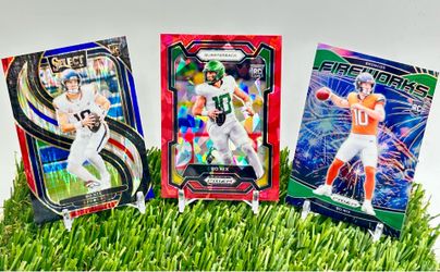 NFL Denver Broncos Bo Nix Rookie 3 Card Lot