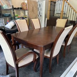Raymore Flanigan Dining Table + 6 Chairs AS IS
