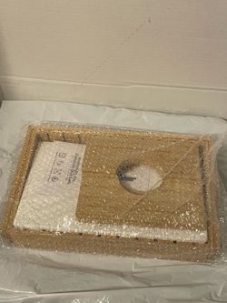 New *Packaged & Sealed* Lonsta Bamboo Dish Drying Rack with Diatomaceous Earth Dish Drying Pad