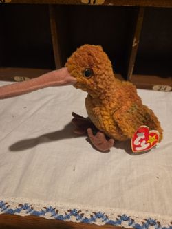 Ty Beanie Baby "Beak" the Kiwi Bird,