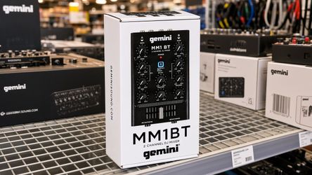 Gemini 2 Channel Mixer with Bluetooth RCA Inputs Outputs DJ Mixboard Microphone Input MM1 BT