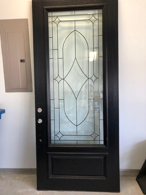 BOURBON STREET Decorative Glass Entry Door for Sale in