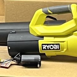 Ryobi 40 V blower with charger. Reconditioned.