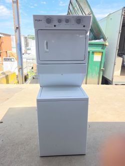 WHERE PULLED STAKABLE WASHER AND ELECTRIC DRYER. WHAT'S PERFECT WITH NO ISSUES. FORTY FIVE DAYS WARRANTY