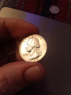 Beautiful Uncirculated Toned Silver Quarter 