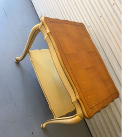 1. side table with a drawer( 29 inches long, 9 inches wide)