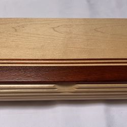 Japanese Style Handcrafted Wooden Jewelry Box - Padouk wood (Made in USA)