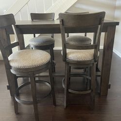 Wood, High Top Table