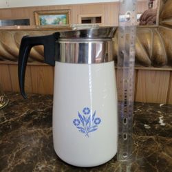 Vintage Cornflower Corning Ware Purolator  9-cup