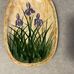 Hand Painted Ceramic Serving Platter