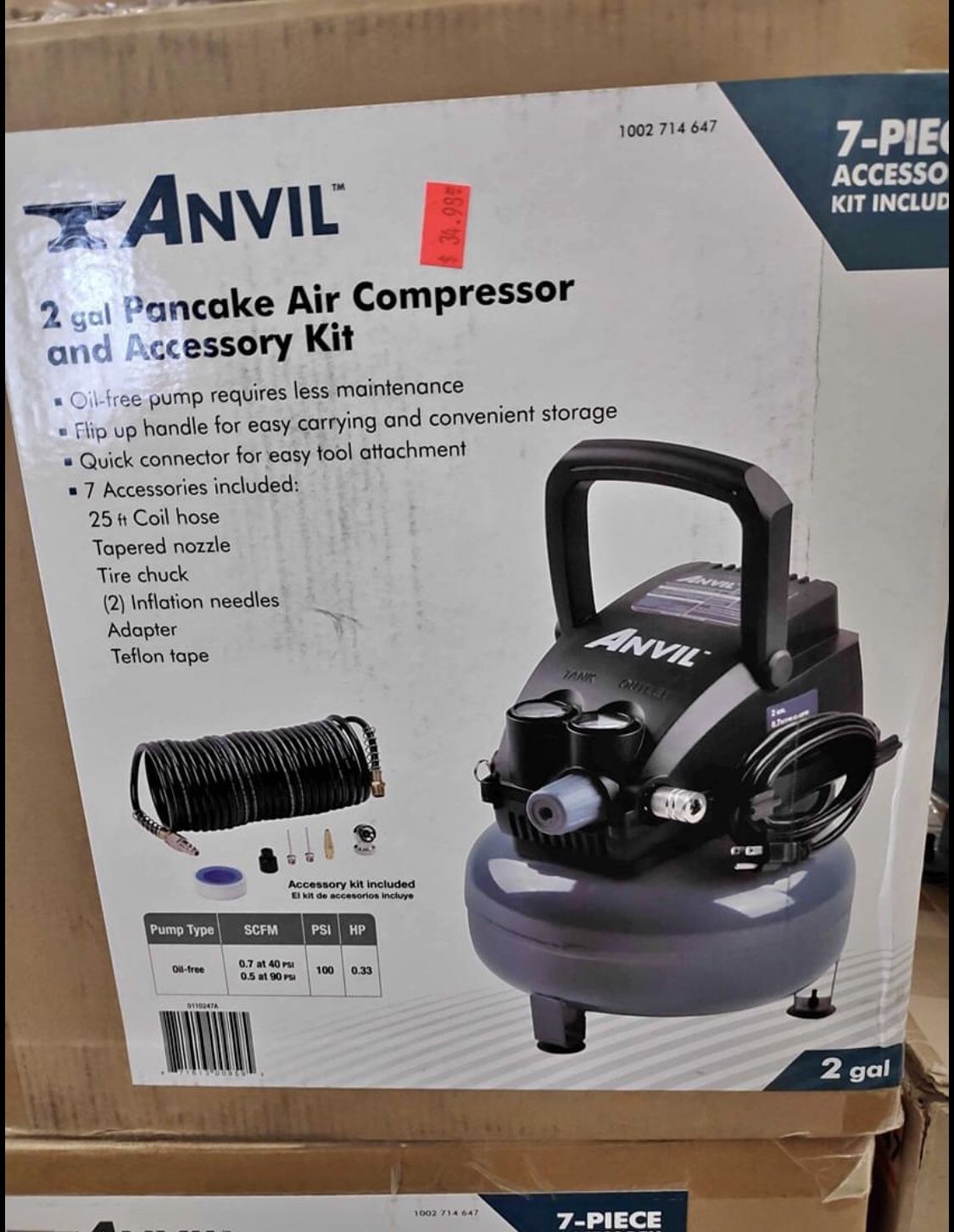 Anvil 2 gal pancake air compressor for Sale in South El Monte, CA OfferUp