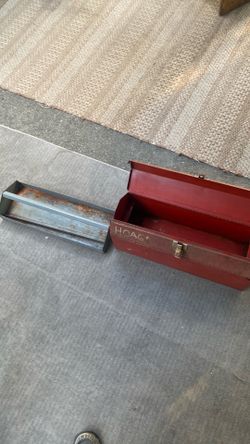 Vintage Tool Box with Tray