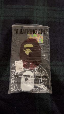 black bape chrome heart tee