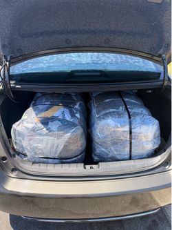 Clothing bales denim shirts and jeans