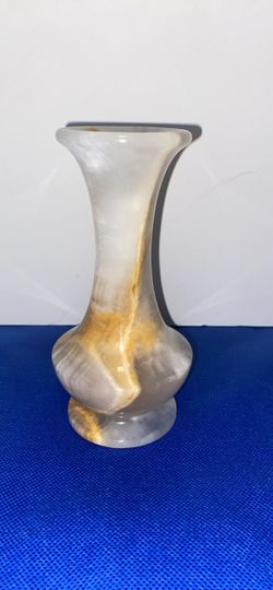 Vintage Onyx Stone Marble Bud Vase