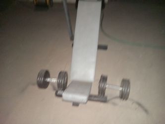 Bench And weight s....dumbbells