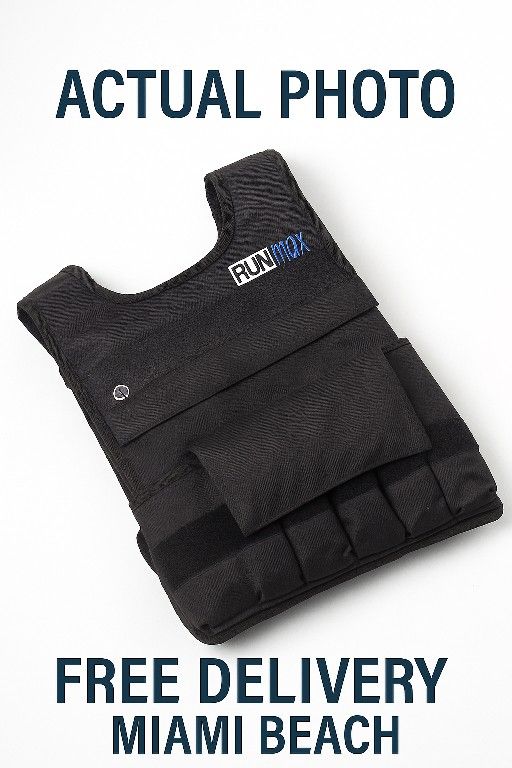 🇺🇸 RUNmax Weighted Vest – 40 lb w/ removable weights included
