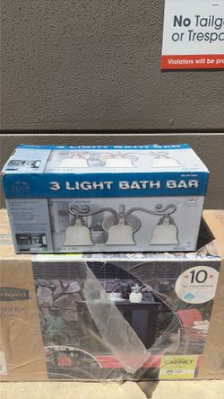Three light bath bar decorative interior