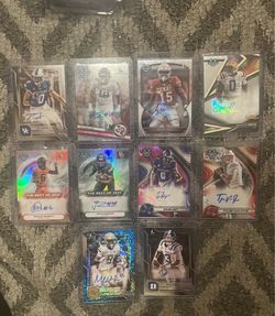 Bowman Chrome University Football Auto Lot