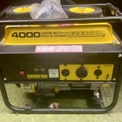 Champion 4000 3500 Watt Open Frame Inverter Generator Gas Fuel Powered Portable Power Rv Camping Emergency Job Site Home Backup Connections Plug In