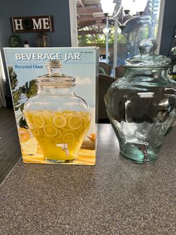 Beverage Glass Jar 3 Gallons