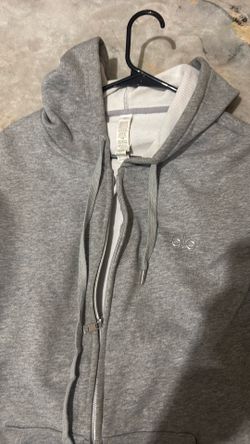Alo Yoga Full Zip Hoodie Heather Gray Size Medium