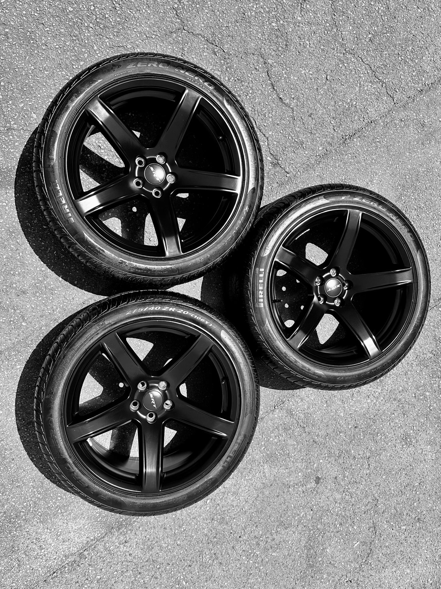 20" OEM DODGE CHALLENGER CHARGER SRT HELLCAT WHEELS RIMS PIRELLI TIRES