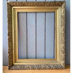 Vintage Large gold frame, perfect for DIY