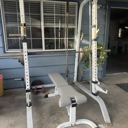 Tuff Stuff Smith Bar with Gym Equipment 