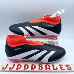 Adidas Predator 24 League Laceless FG Soccer Cleats Solar Pack IG7768 Men Sz 9.5  New