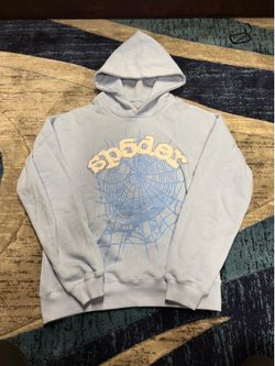 Sp5der Web Hoodie Sky Blue