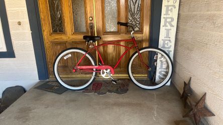 Huffy brand (USA) 26” single speed, beach cruiser, bicycle ready to ride as pictured