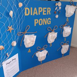 Baby Shower Diaper Pong Game