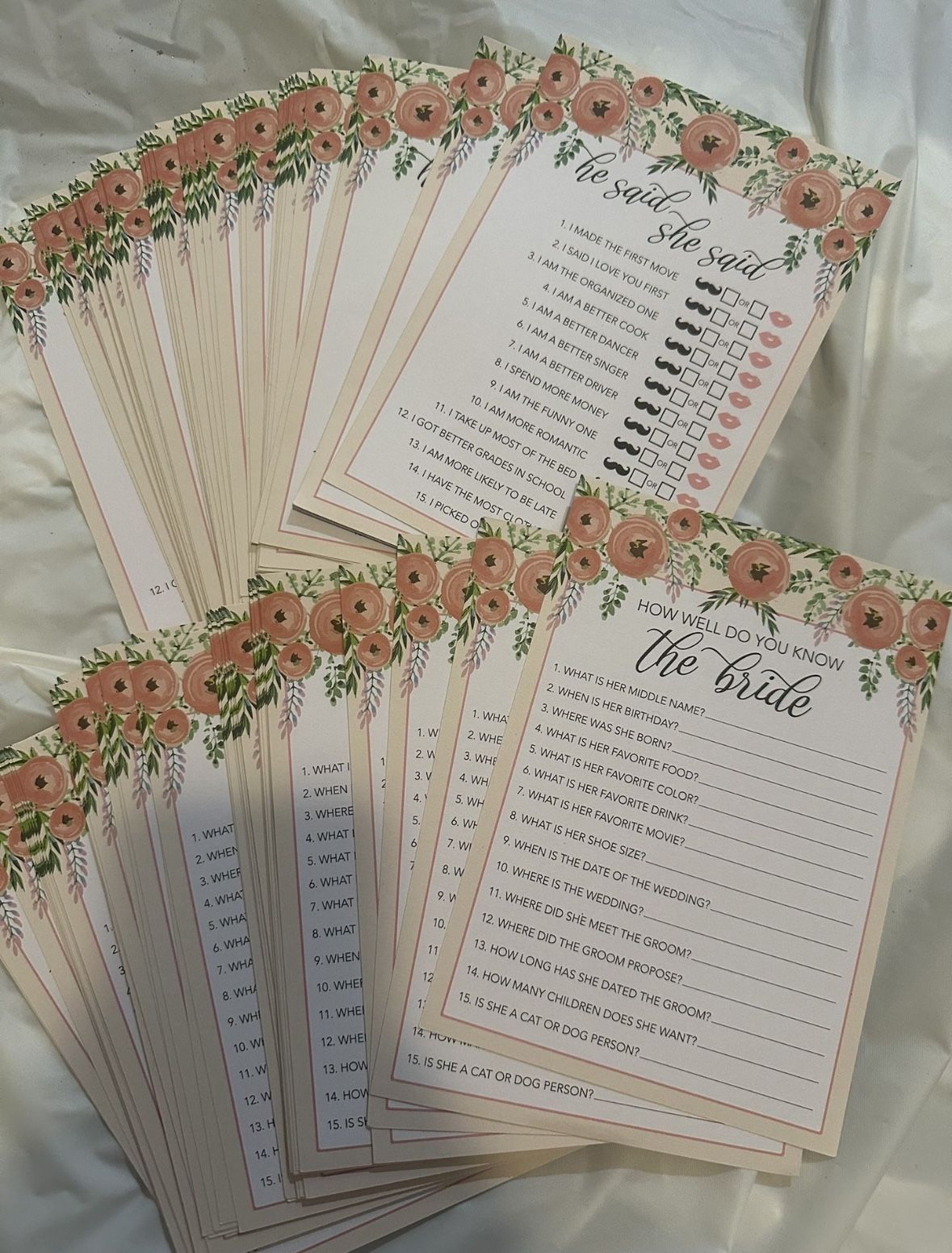 Bridal Shower Game