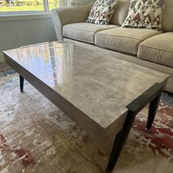 Modern Concrete Style Coffee Table – Great Condition