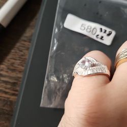 Sterling Silver Rings W Cubic Zarconia Now Only $13 Each 