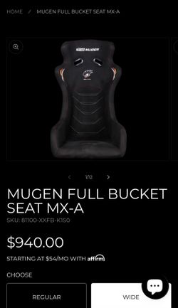 Mugen mx-a bucket seat