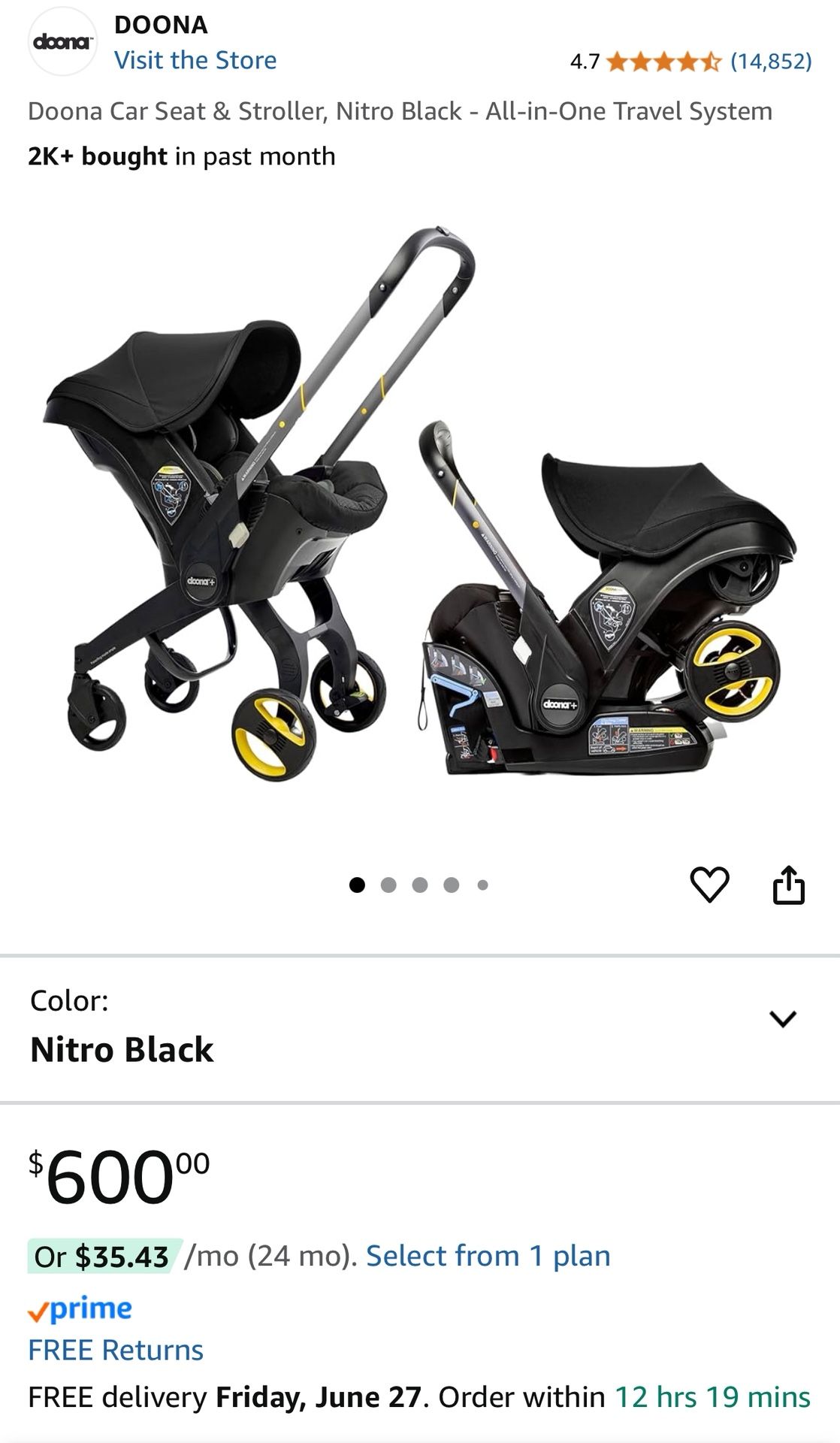 Doona Car Seat And Base