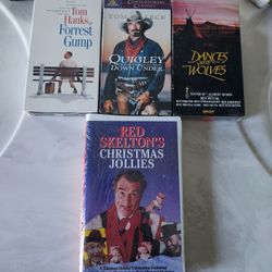 Four Vintage VHS Tapes Brand New